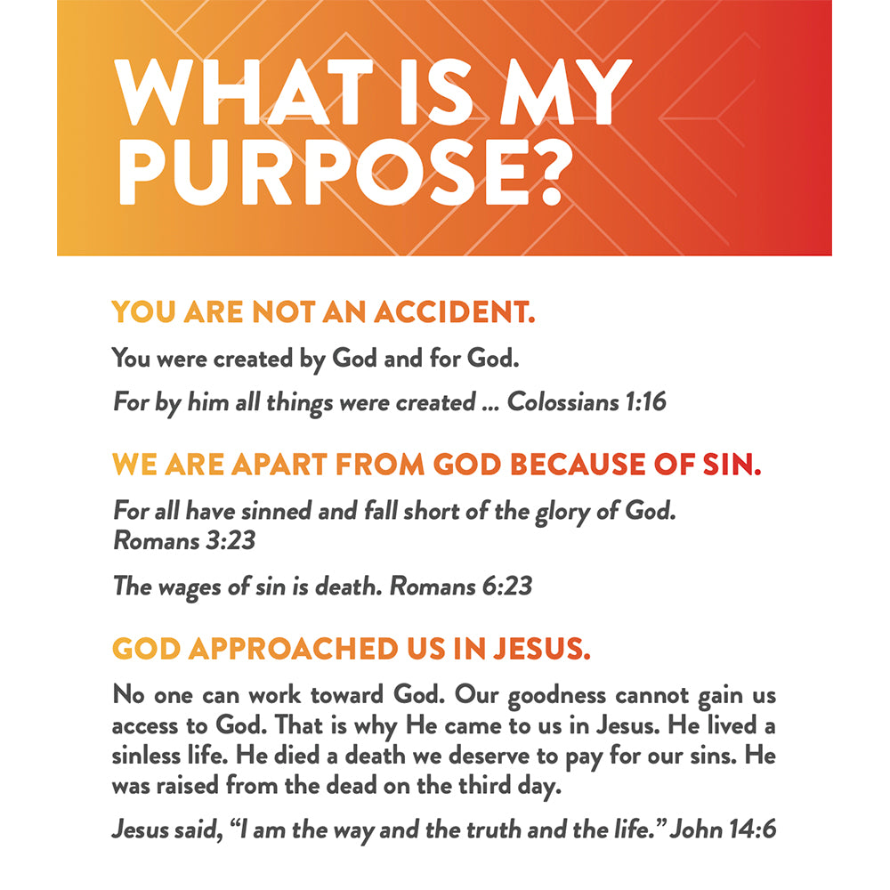 No Sweat Evangelism English Tract - Pack of 50