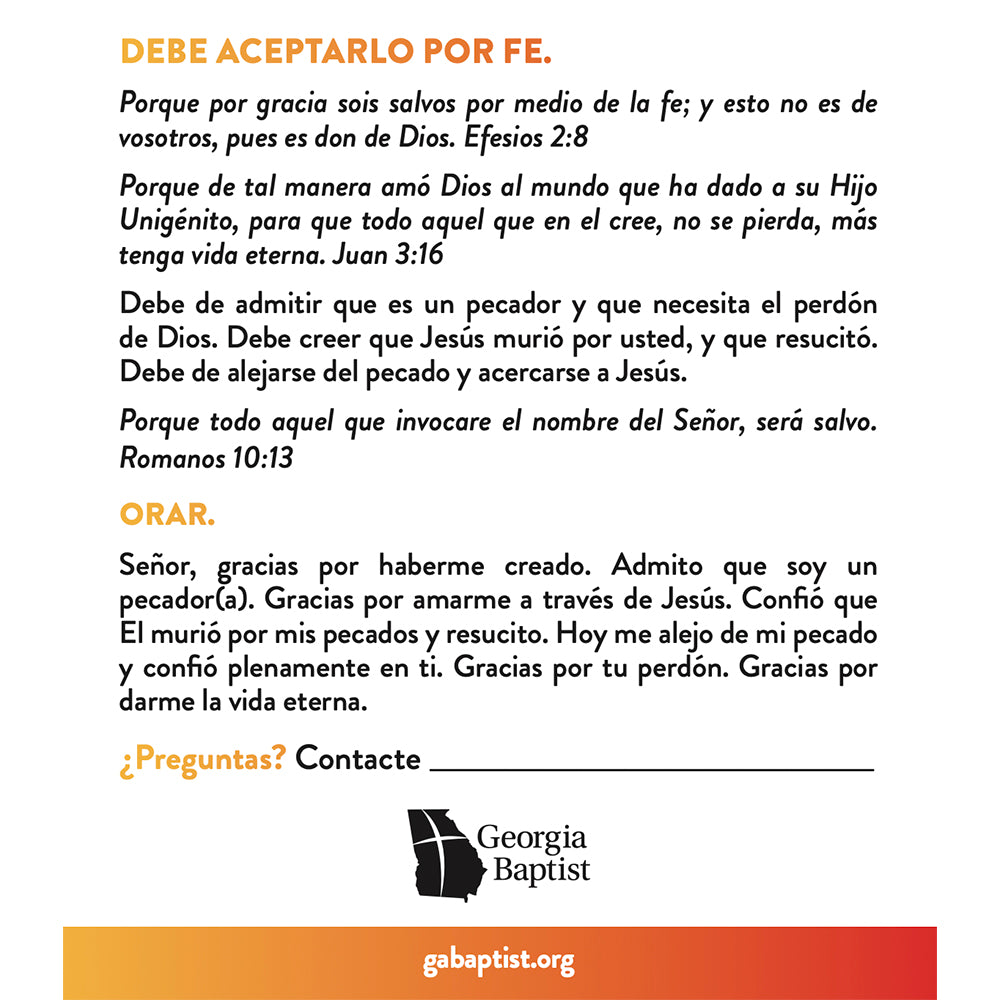 Tratados de evangelism - Pack of 50