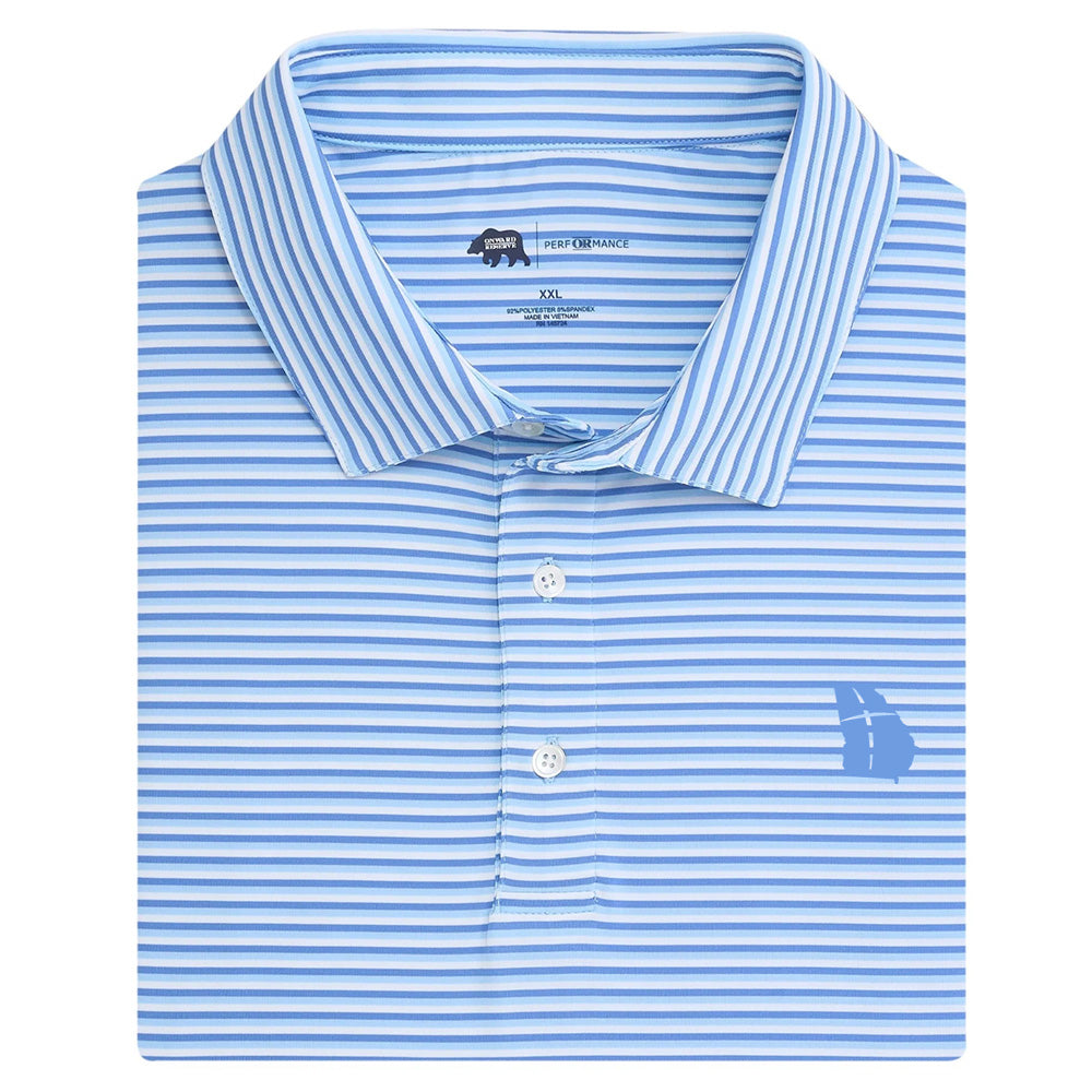Onward Reserve Tri-Stripe Performance Polo